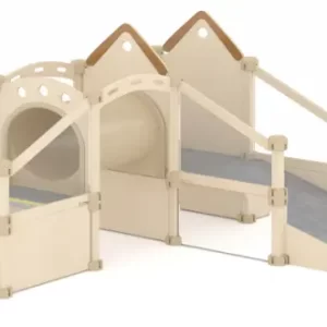 TODDLER SLIDER SET B L259xW195xH135cm Plywood with birch wood grain;Acrylic,Plastic