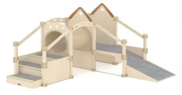 TODDLER SLIDER SET B L259xW195xH135cm Plywood with birch wood grain;Acrylic,Plastic