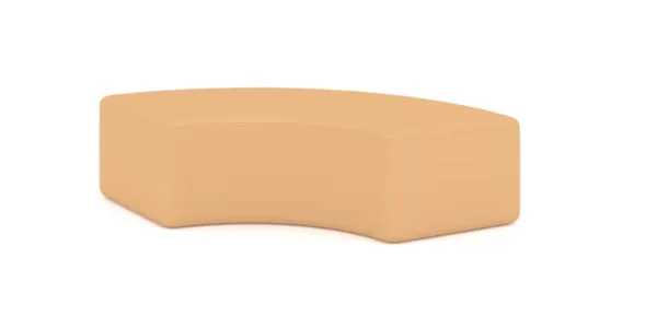 ARC BACKREST.ORANGE L56xW25xH15cm PU and Foam