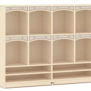MULTI-FUNCTIONAL LOCKER L121xW30xH122cm Plywood with birch wood grain