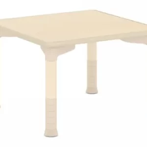SNUGGLEE SQUARE TABLE L60xW60xH34-46cm Top: 25mm Plywood with birch wood grain Leg: Birch wood and plastic