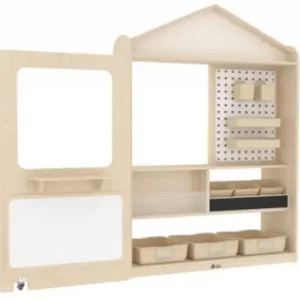 LINEA FOLDING STAGE Total：L90xW33xH150cm 15mm Plywood with birch wood grain melamine paper