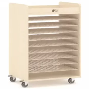 LINEA PAPER-DRYING RACK L50xW40xH76cm(with wheels) 15mm Plywood with birch wood grain melamine paper