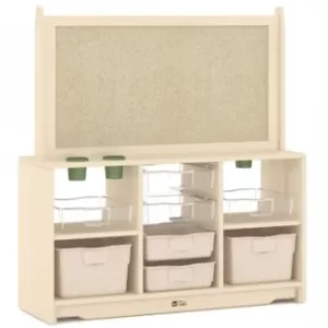 DRAWING RACK L91.4xW30xH114cm Plywood with brich grain melamine paper