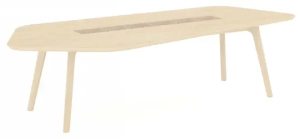 GEOMETRIC TABLE L180xW80xH55cm Plywood with birch wood grain melamine paper