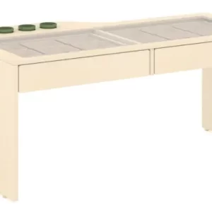 JIGSAW TABLE L120xW65xH59.5cm Plywood with birch wood grain melamine paper