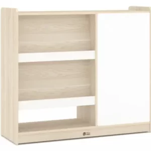 LUMIN GEOMETRIC BOOKCASE.D L100xW33xH90cm Plywood with Ash wood grain melamine paper