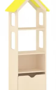 ROOF HIGH STORAGE CABINET L55xW33xH141cm Plywood with brich grain melamine paper