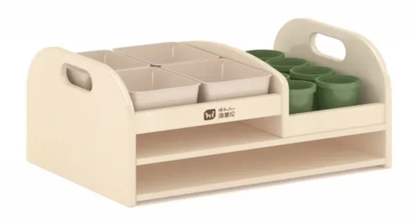MULTI-FUNCTIONAL RACK L45xW35xH25cm Plywood with brich grain melamine paper