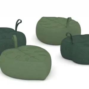 LEAF CUSHION 共4个，单个尺寸：L35xW30xH10cm Fabirc and Foam
