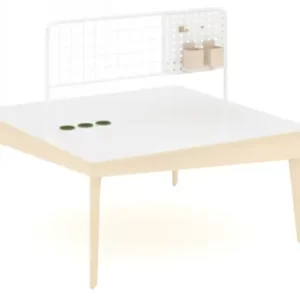 PAINTING TABLE L120xW120xH108cm(table top height:55cm) Plywood with birch wood grain melamine paper