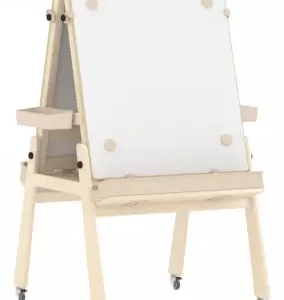 LINEA EASEL (M) L65xW66xH116cm(with wheels) 12/25 mm Plywood with birch wood grain melamine paper