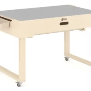 BUILDING BLOCK TABLE L79xW53.5xH59cm（with wheels） Plywood with brich grain melamine paper