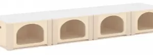 VARIABLE COMBINATION A(4 CUBBY) L132xW33xH28cm Plywood with brich grain melamine paper