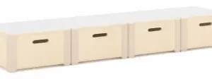 VARIABLE COMBINATION B(4 CUBBY) L132xW33xH28cm Plywood with brich grain melamine paper