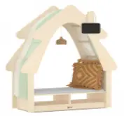 TREE HOLE CABINET L102xW42xH149.5cm Plywood with brich grain melamine paper