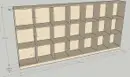 LOCKER-21K L320*W35*H120CM 15mm Plywood with birch wood grain melamine paper