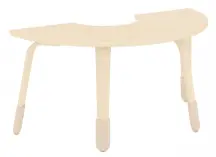 LINEA ARC TABLE L120xW60xH49/52/55cm 25mm Plywood with birch wood grain malamine paper