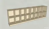 LOCKER-16K L320*W35*H120CM 15mm Plywood with birch wood grain melamine paper