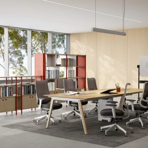 MESAS DUAL MEETING TABLE WALNUT MEDIDA:W2400*D1100*H745