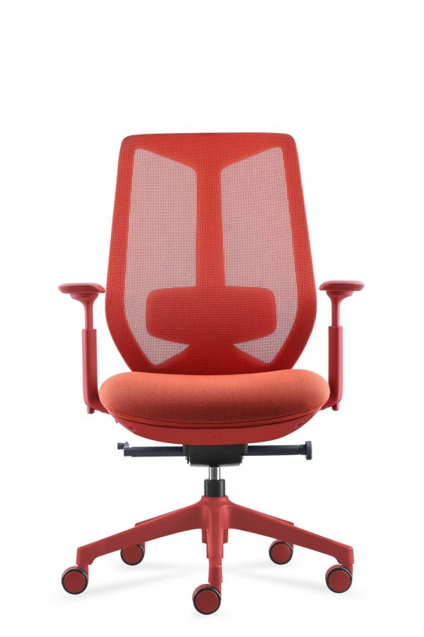 SILLAS TITAN MID BACK RED FRAME MEDIDA: