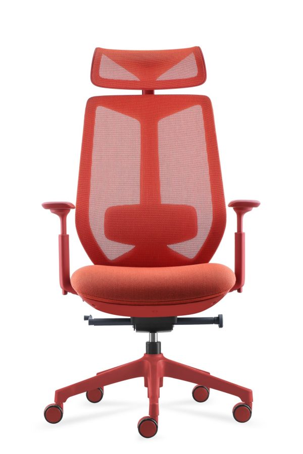 SILLAS TITAN HIGH BACK RED FRAME MEDIDA: