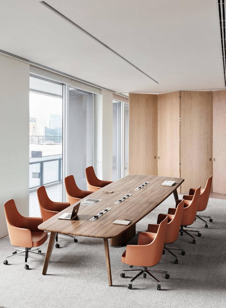 MESAS CAPRI MEETING TABLE WALNUT MEDIDA:W3600*D1400*H750mm