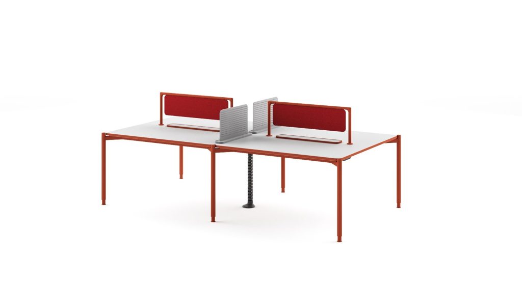 MESAS Mesa Mobinova modelo FLEX, versión WORKSTATIONS, acabado . Medidas: W1500*D1400*H745 · 272-1FW1-WR