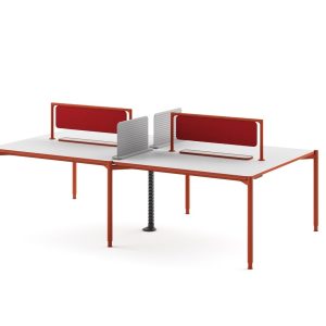 MESAS Mesa Mobinova modelo FLEX, versión WORKSTATIONS, acabado . Medidas: W1500*D1400*H745 · 272-1FW1-WR