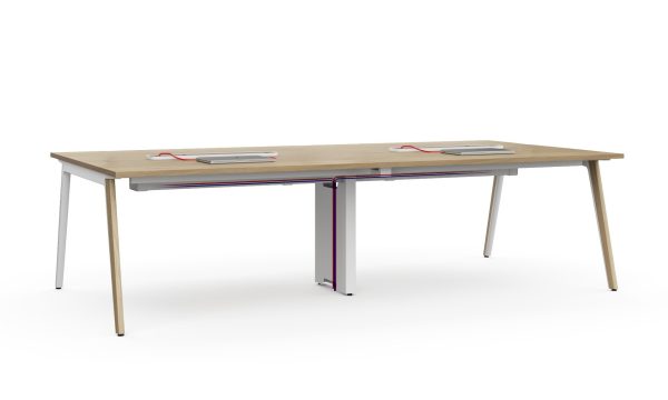 MESAS DUAL MEETING TABLE WALNUT MEDIDA:W4800x D1600 x H745