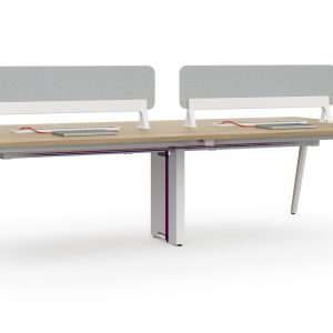 MESAS DUAL WORKSTATIONS WALNUT MEDIDA:W1200*D1200*H745 Face to face workstation for 2 seats