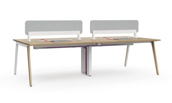 MESAS DUAL WORKSTATIONS WALNUT MEDIDA:W1200*D1200*H745 Face to face workstation for 2 seats