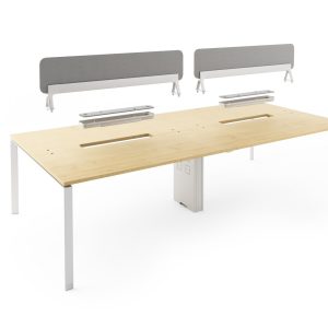 MESAS META WORKSTATIONS WHITE MEDIDA:1500 x 1400 x 745 Face to face workstation for 2 seats
