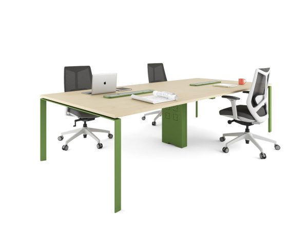 MESAS META MEETING TABLE WHITE MEDIDA:W2400x D1100 x H745