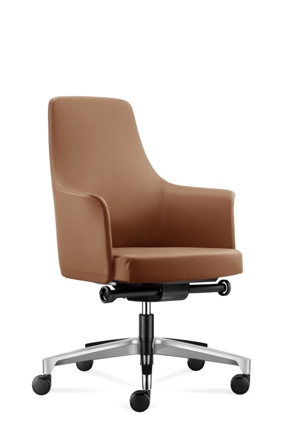 SILLAS Silla Mobinova modelo ACCORD, versión S/CABECERA, acabado PIEL/PU NEGRA · 271-1AML-AM