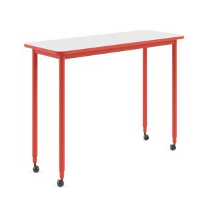 MESAS Mesa Mobinova modelo FLEX, versión BAR TABLE, acabado . Medidas: W1400*D550*H1050 · 272-1FB1-RD