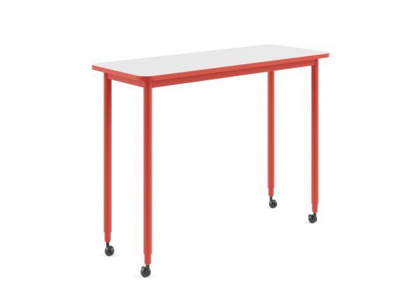 MESAS Mesa Mobinova modelo FLEX, versión BAR TABLE, acabado . Medidas: W1400*D550*H1050 · 272-1FB1-RD
