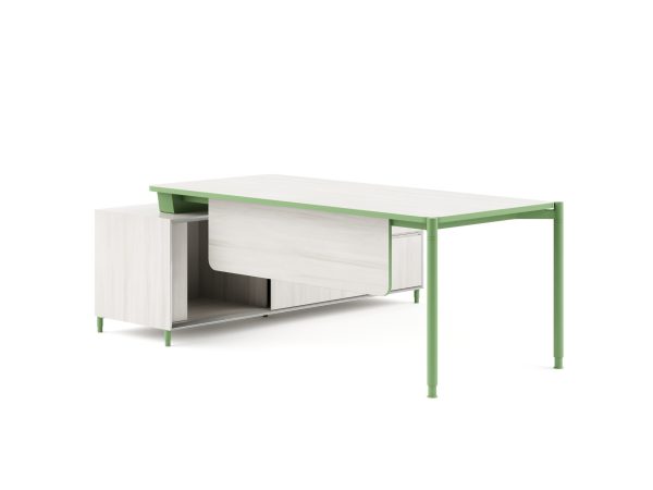 MESAS Mesa Mobinova modelo FLEX, versión MEETING TABLE, acabado . Medidas: W1800x D800 x H745 · 272-1FM1-GR