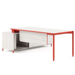 MESAS Mesa Mobinova modelo FLEX, versión MEETING TABLE, acabado . Medidas: W1800x D800 x H745 · 272-1FM1-RD