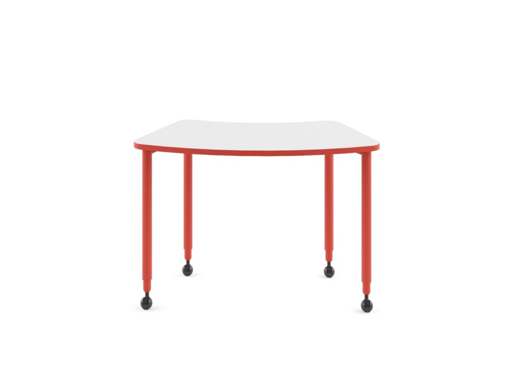 MESAS Mesa Mobinova modelo FLEX, versión TRAINING TABLE, acabado . Medidas: W1110x D560 x H750 · 272-1FT1-RD